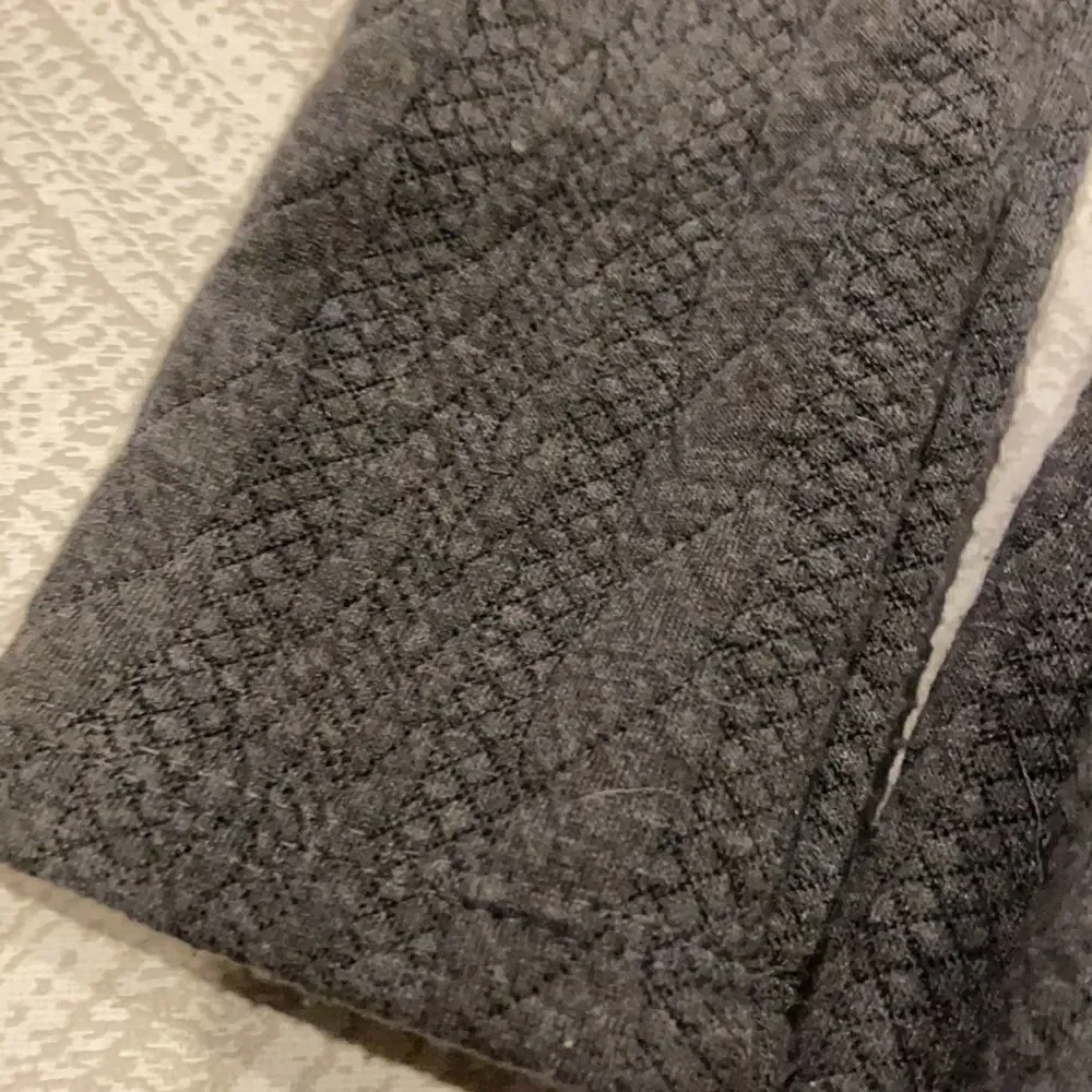 Nanette Lepore Girls Grey Textured Long Sleeve with Two Bows Dress